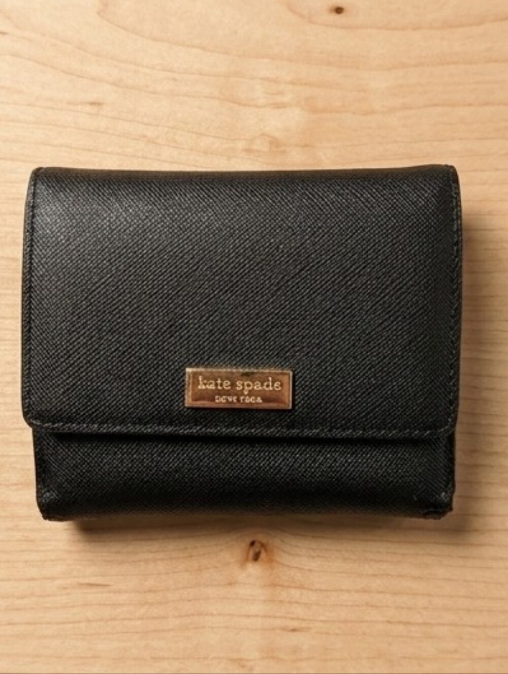 Kate Spade Black Fixer Upper Wallet
